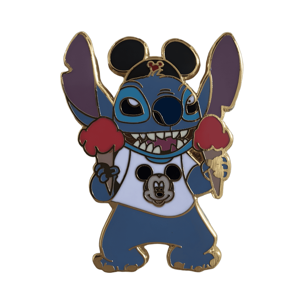 Tourist Stitch with Ice cream Disney pin