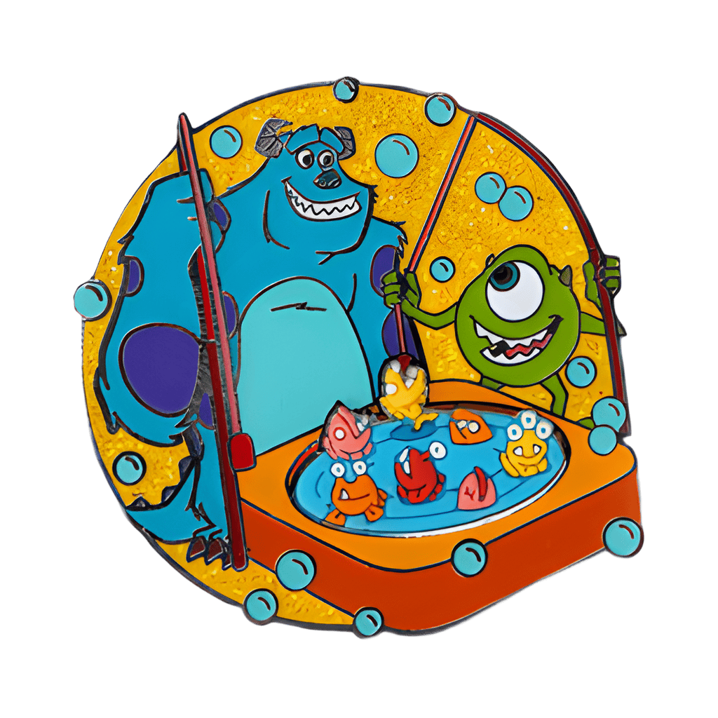 Fishing Game - Mike and Sulley Disney pin