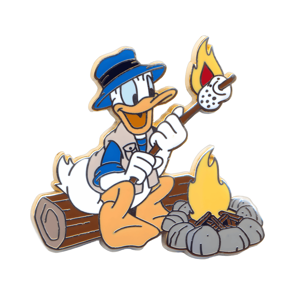 Neckerchief Booster Set — Donald Roasting Marshmallows Disney pin