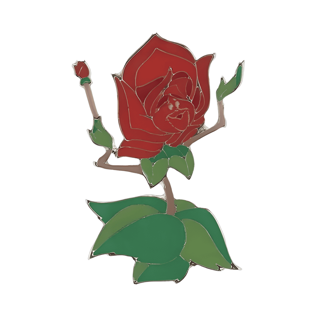 Red Rose Disney pin
