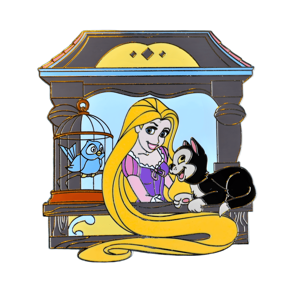 Rapunzel w/Figaro at Fantasy Faire Window Disney pin