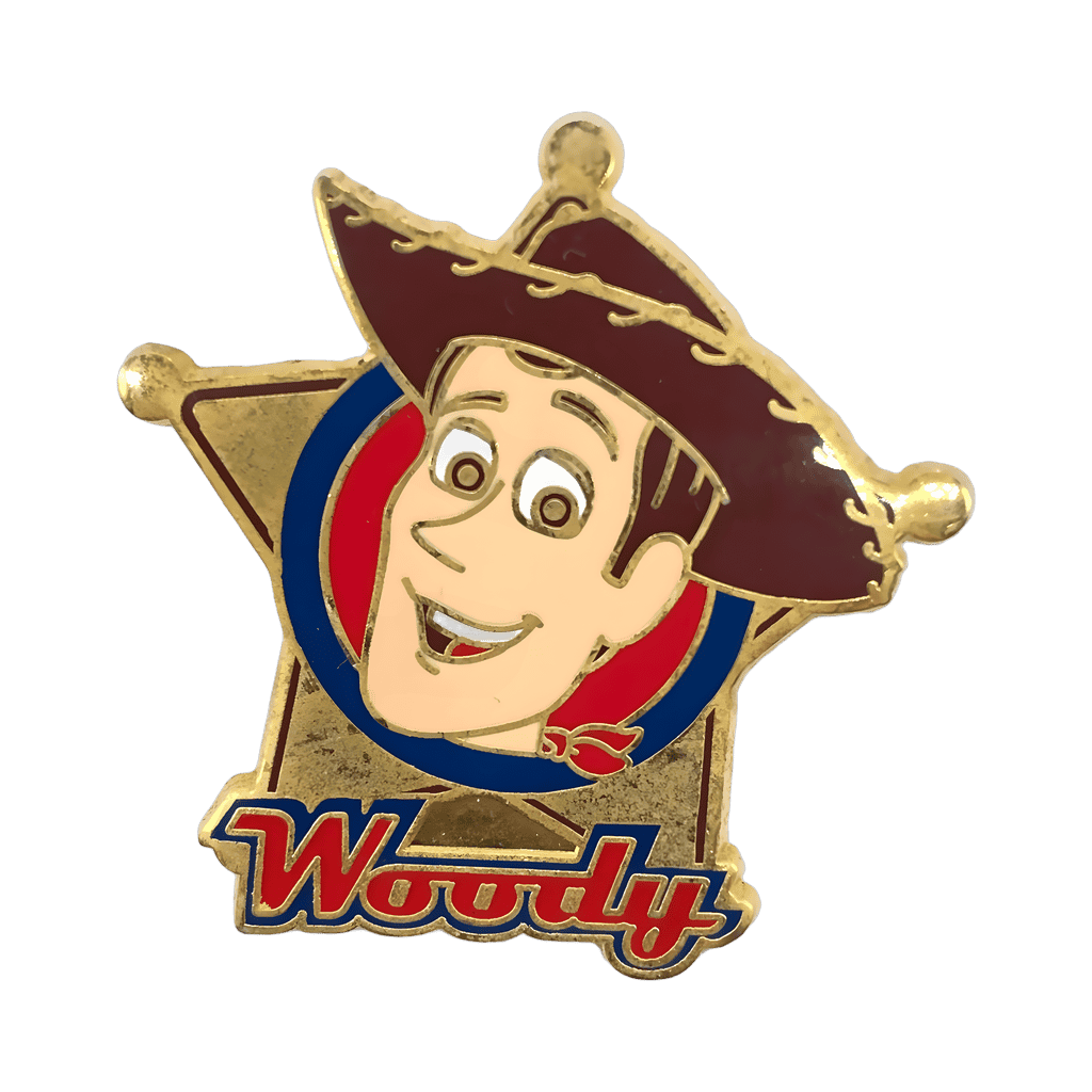 Woody in a Sheriff's Badge Disney pin