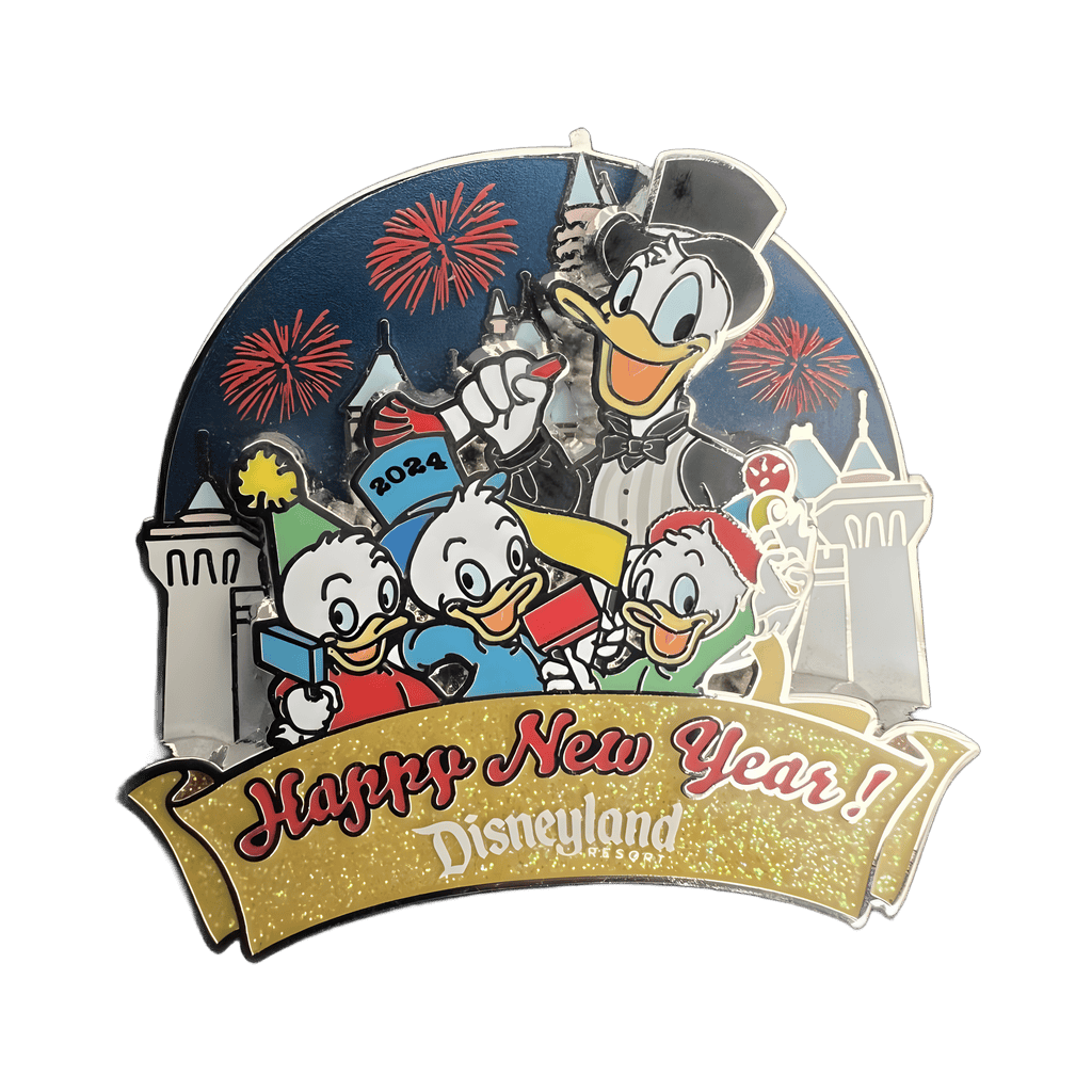 Disneyland Happy New Year! - 2024 Donald Duck & Nephews Disney pin
