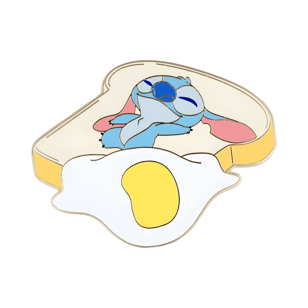 Egg and Toast Stitch Disney pin