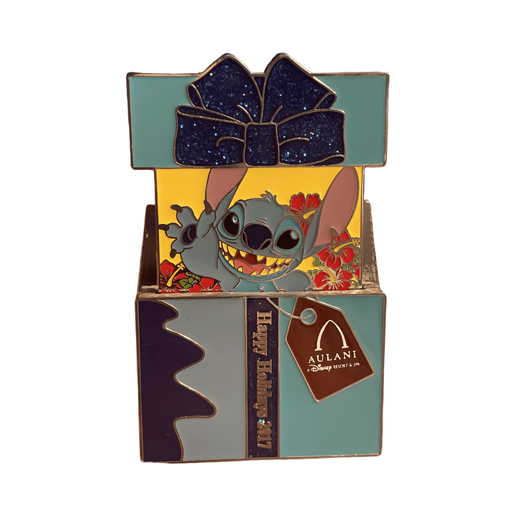 Aulani Resort & Spa Stitch Gift Box Disney pin