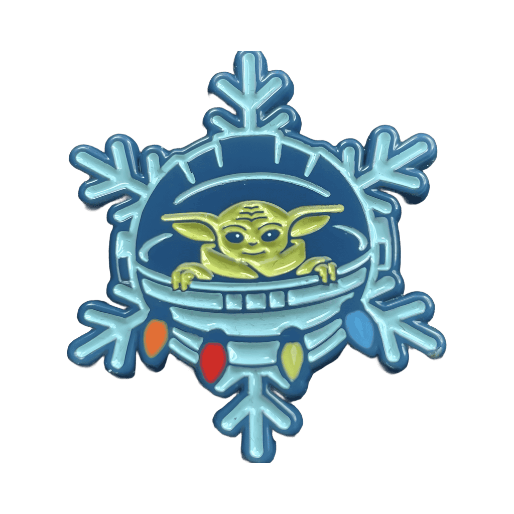 2021 Holiday - Grogu in a snowflake Disney pin