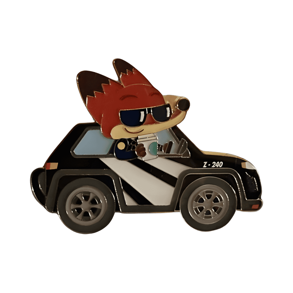 Nick Wilde in patrol car Disney pin