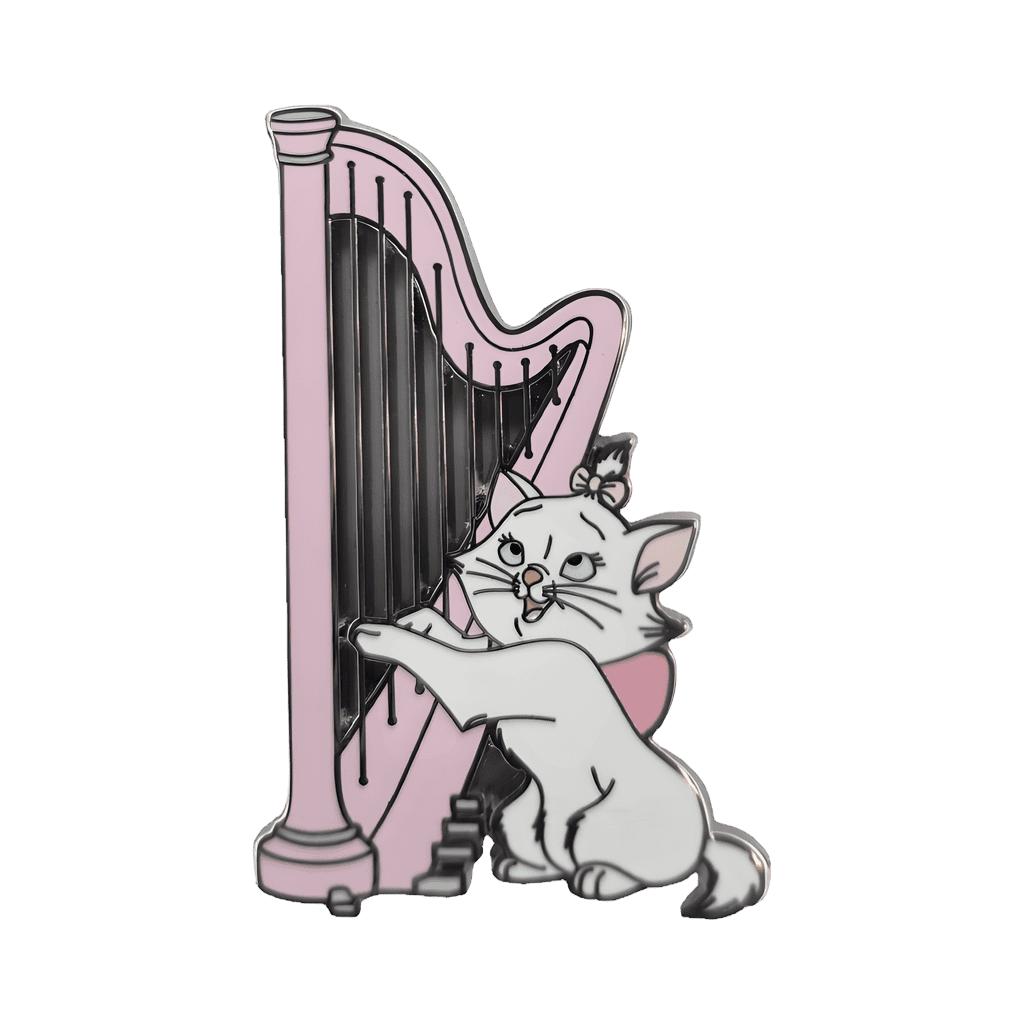 Marie Playing Harp Disney pin