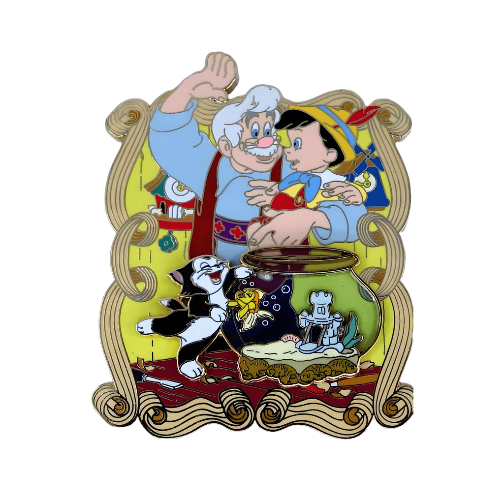 Figaro Cleo Gepetto Pinocchio WDI 85th Anniversary pin Disney pin
