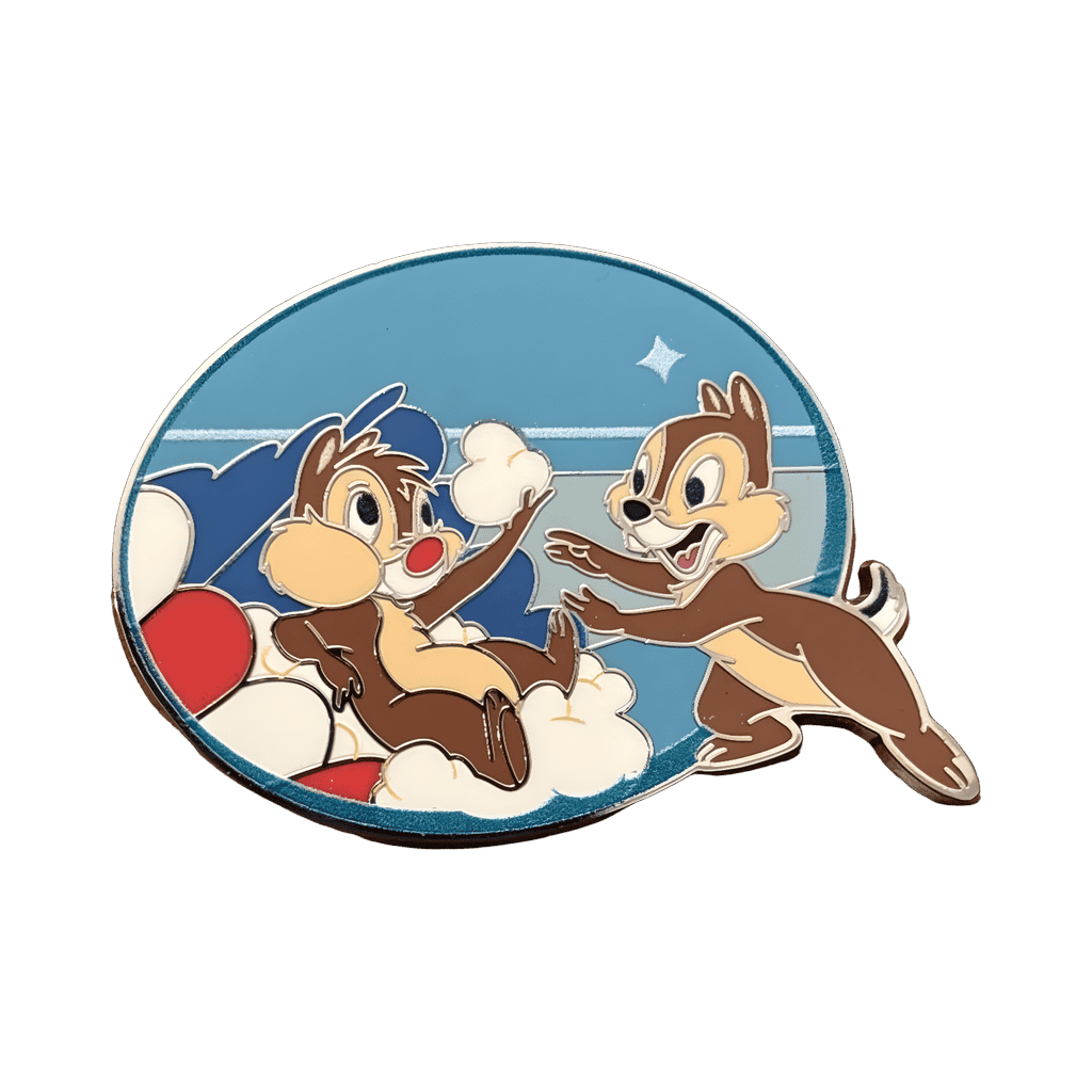 Chip and Dale with popcorn Disney pin