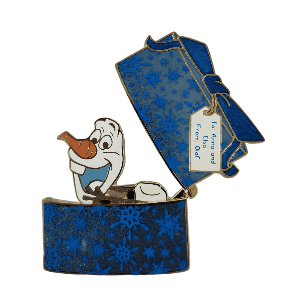 Olaf in Blue Present Disney pin
