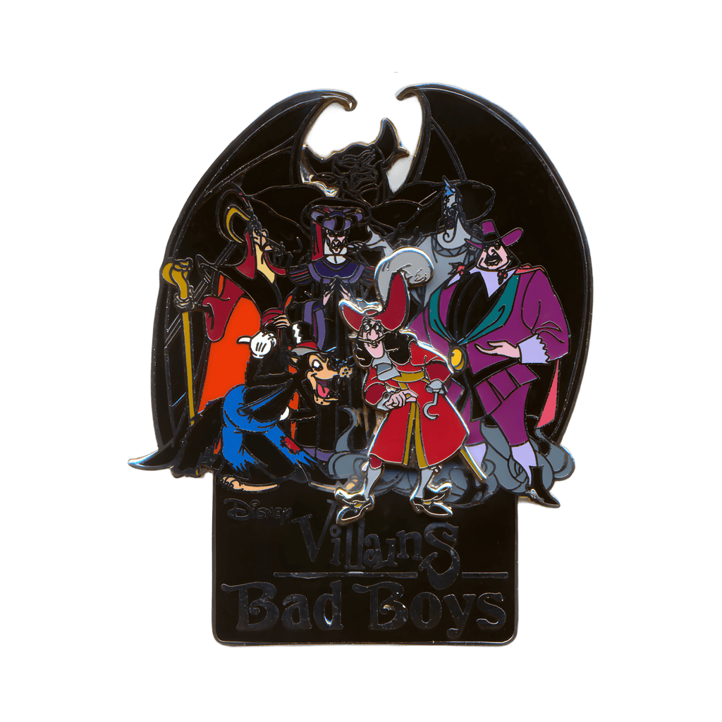 Chernabog, Jafar, Frollo, Hades, Hook, the Big Bad Wolf and Ratcliffe Disney pin
