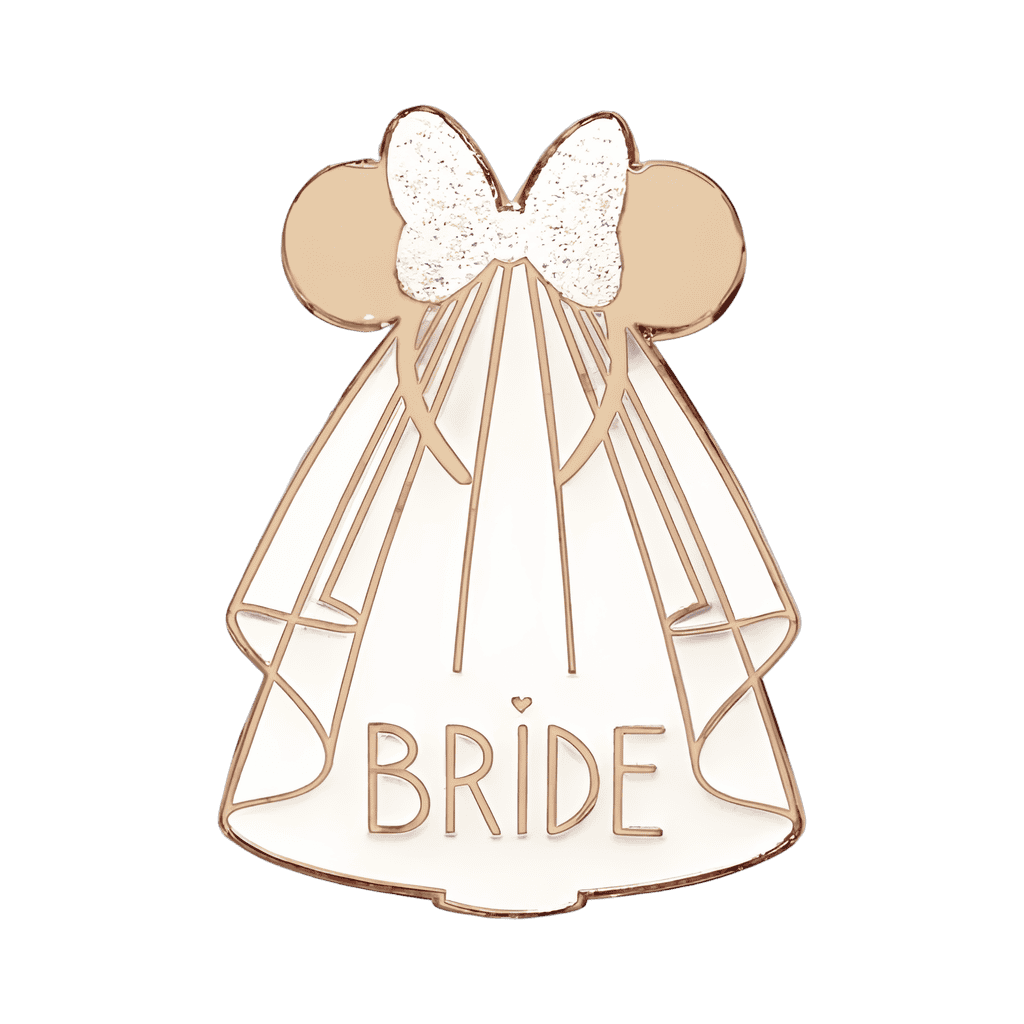 Bride Minnie Ears Disney pin