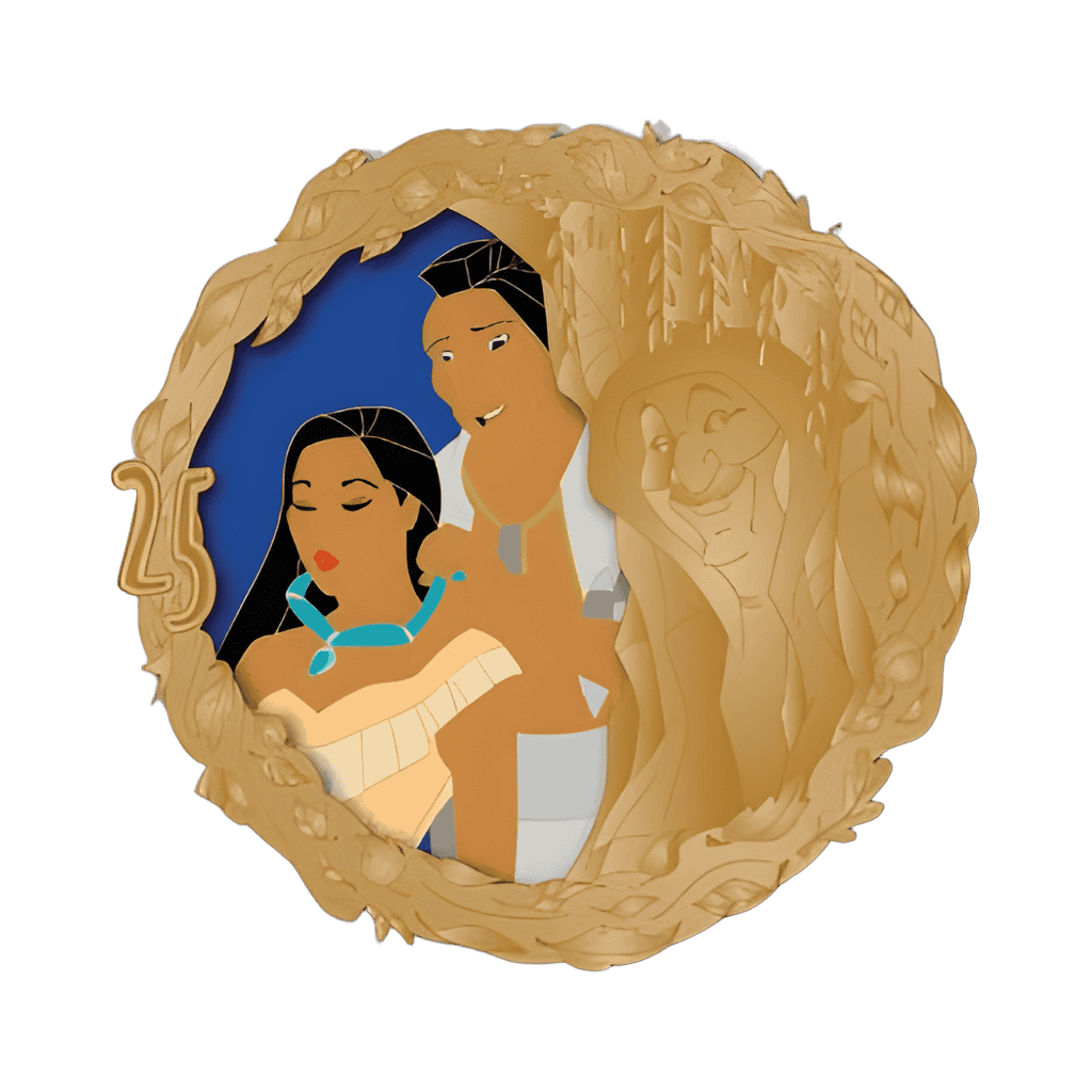 Pocahontas & Chief Powhatan Disney pin