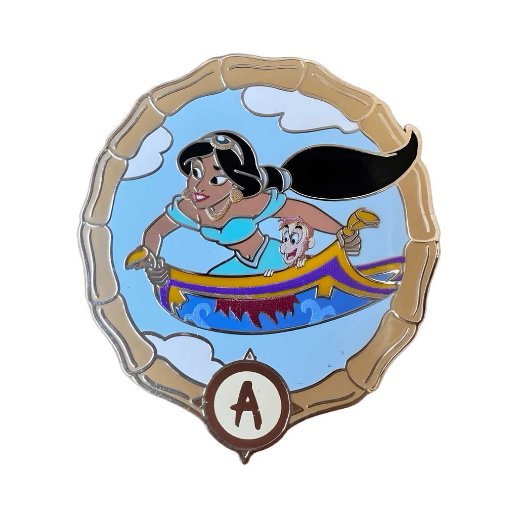 Jasmine on Magic Carpets of Aladdin Disney pin