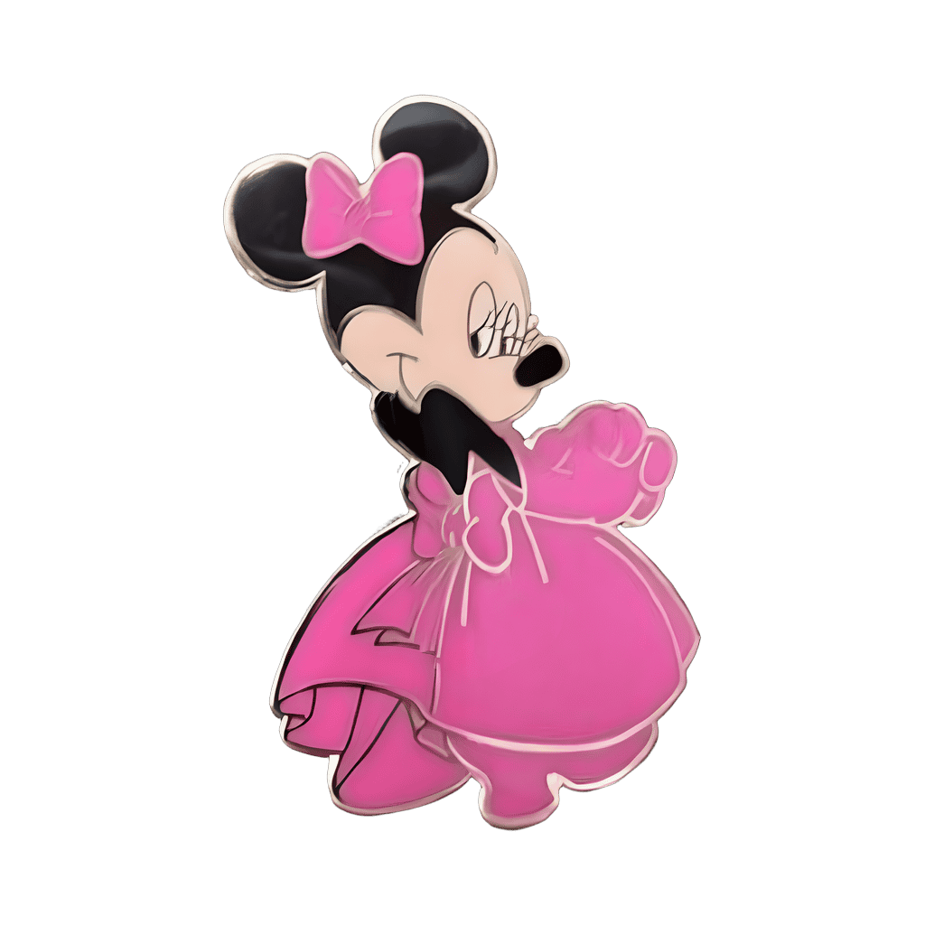 Minnie Mouse in pink dress Disney pin