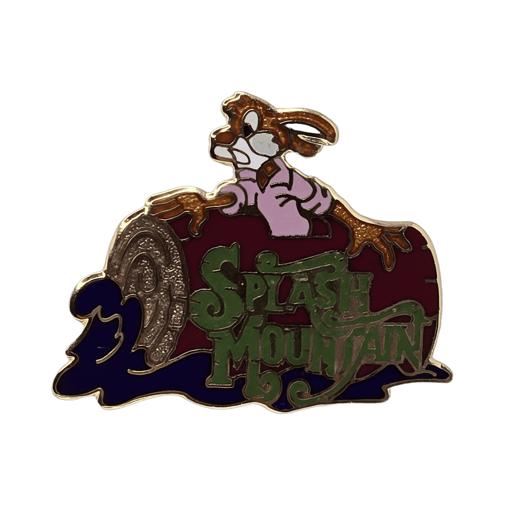 Brer Rabbit in Log - Dark Blue Water Disney pin