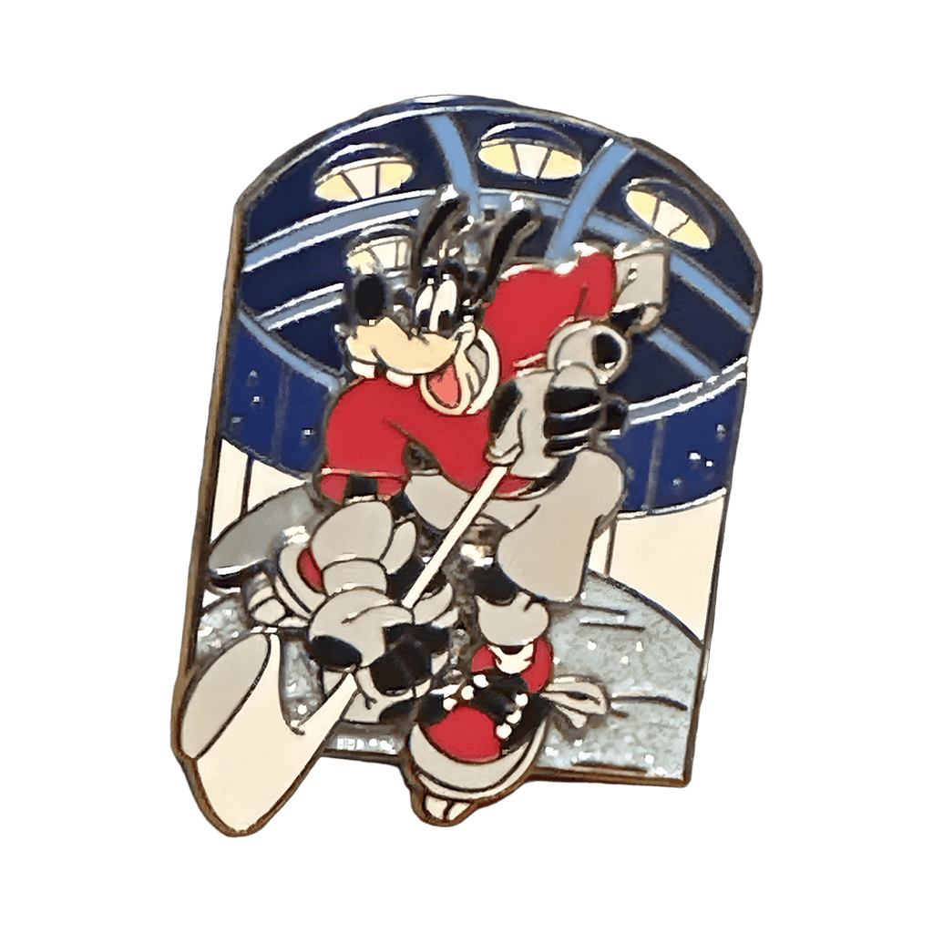 Goofy playing Hockey Disney pin