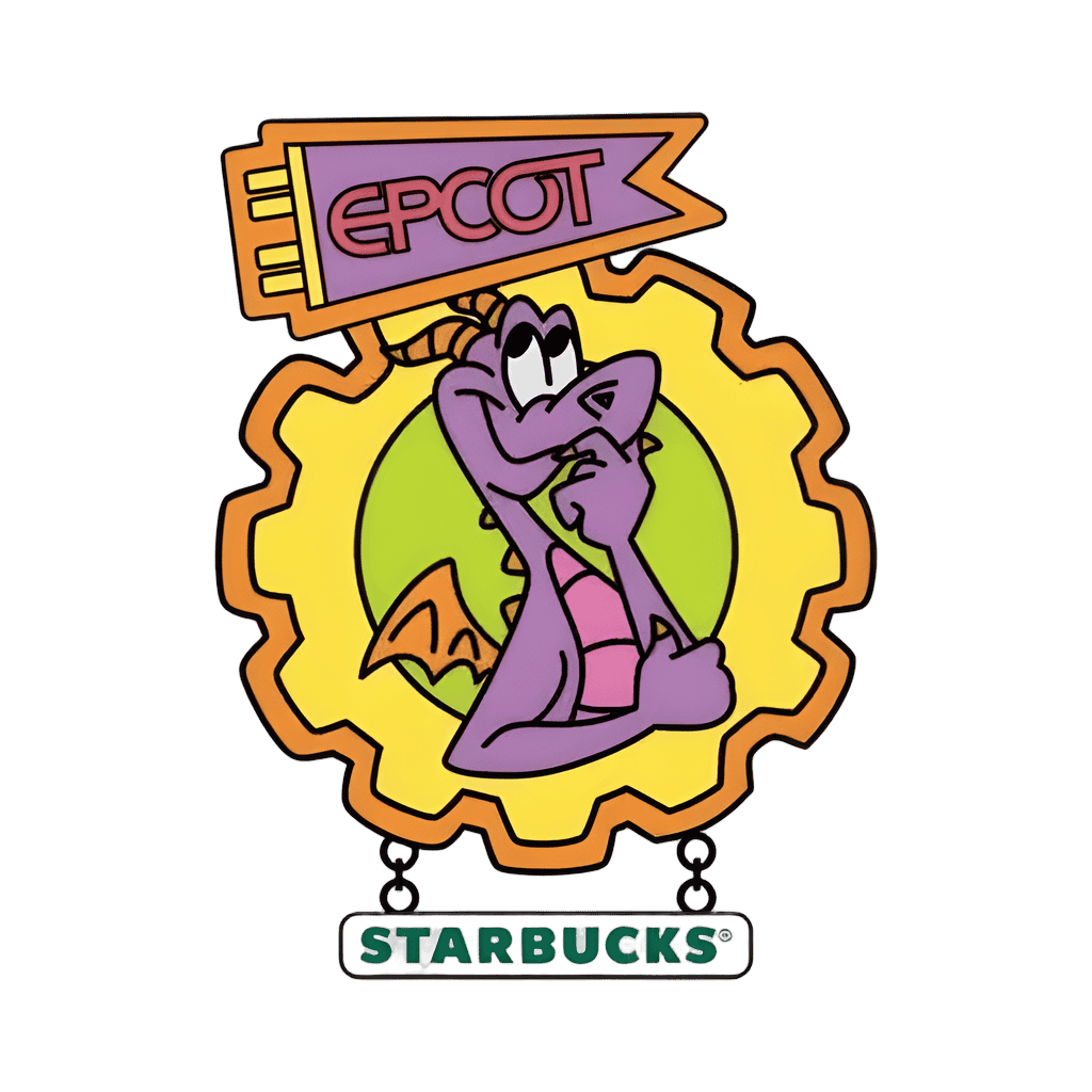Figment Epcot Starbucks Disney pin