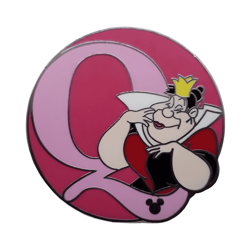 Q for Queen of Hearts Disney pin