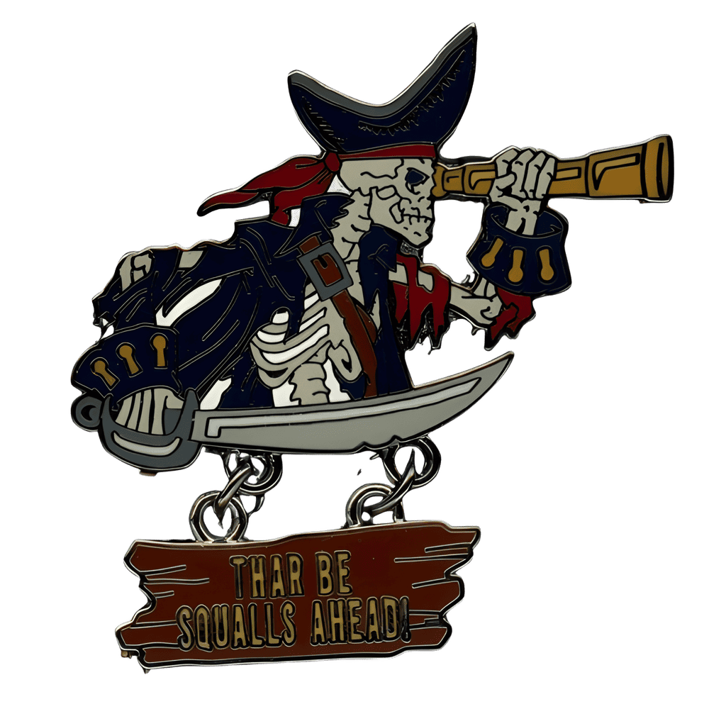 Skeleton with Telescope Disney pin