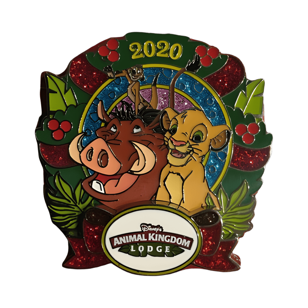 Animal Kingdom Lodge - Simba, Timon & Pumbaa Wreath Disney pin