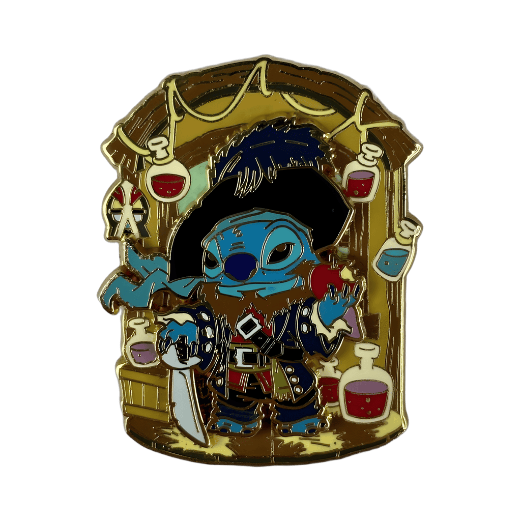 Stitch as Captain Barbossa Disney pin