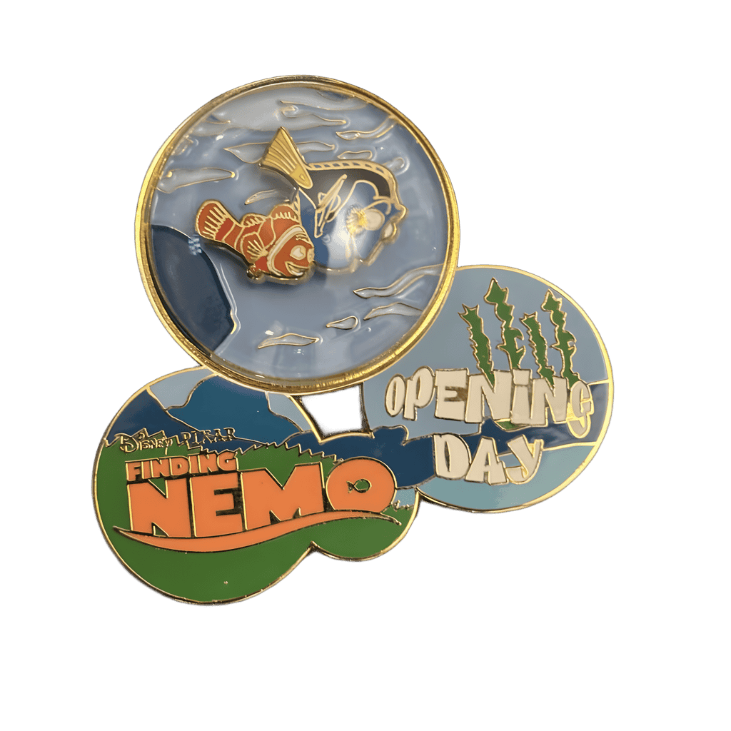Marlin and Dory in 3D Bubble Disney pin