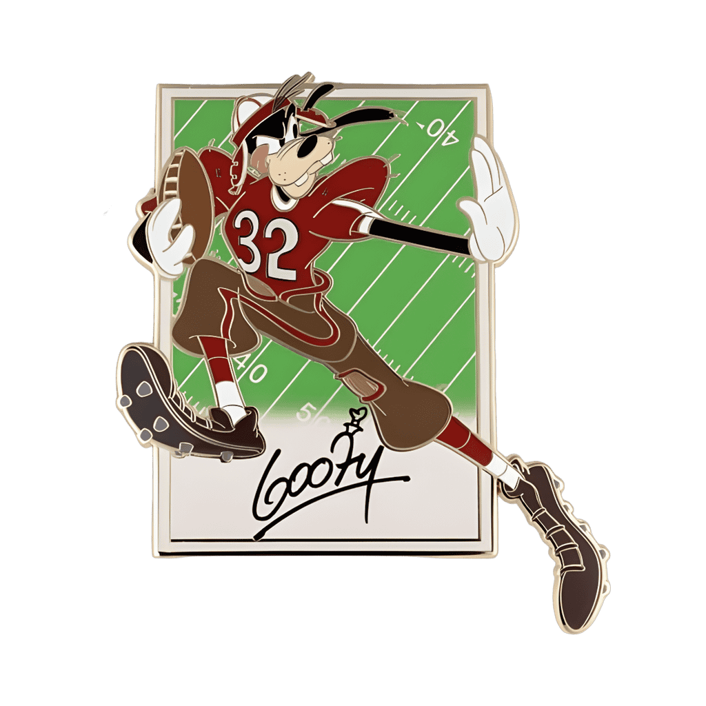 Goofy Playing Football Disney pin