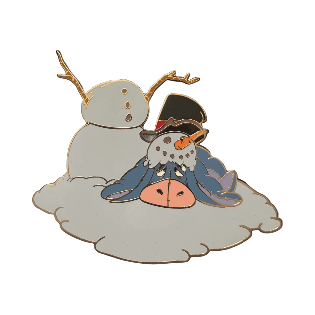 Eeyore Snowman Disney pin