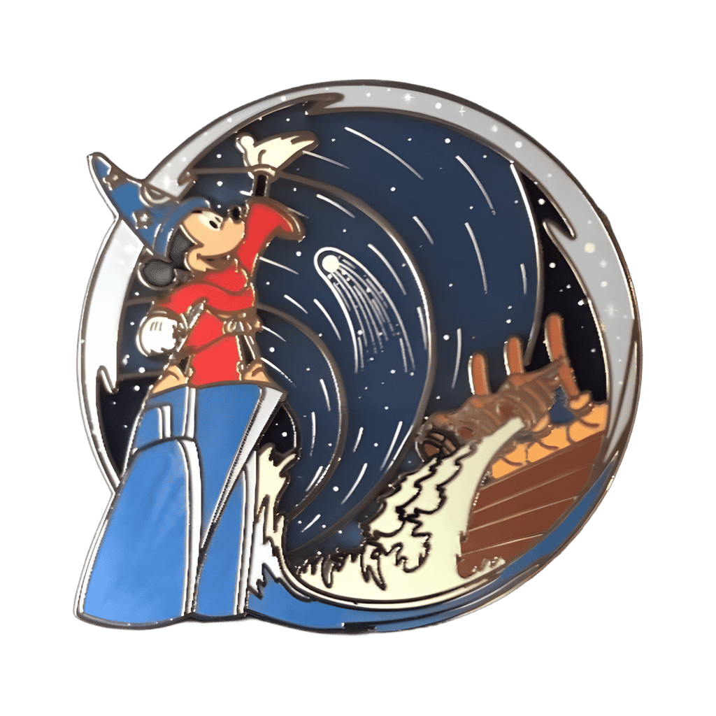 Version #4 - Light Blue Waves Disney pin
