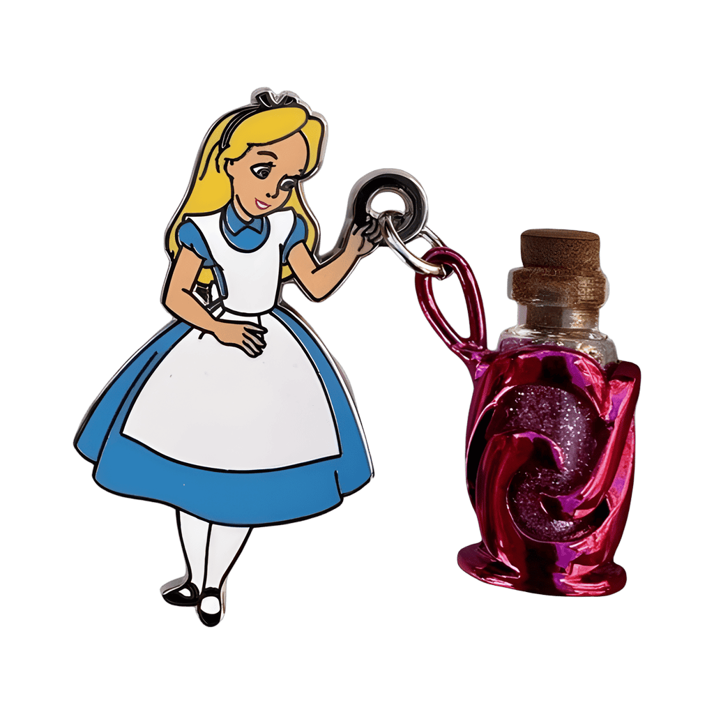 Alice with Bottle Dangle Disney pin