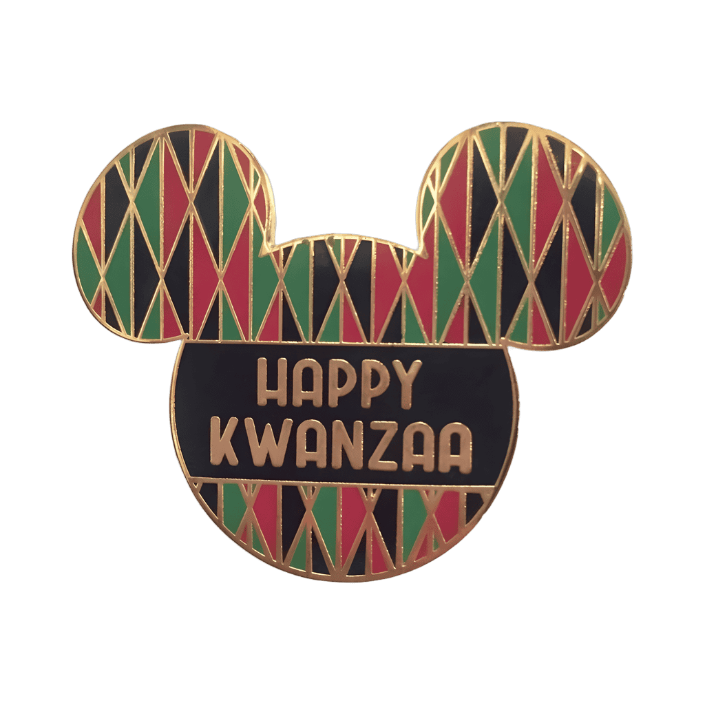 Happy Kwanzaa Mickey Icon Disney pin