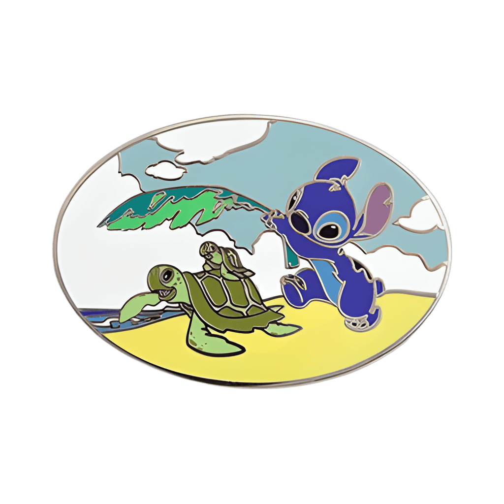 Stitch with turtle Disney pin