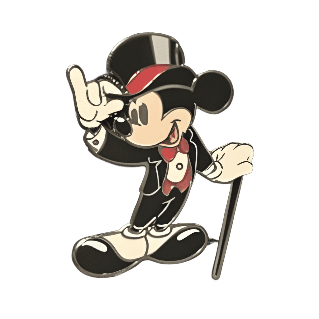 Tiny Mickey in Tophat and Tuxedo; Disney Parks Live Entertainment Exclusive Disney pin