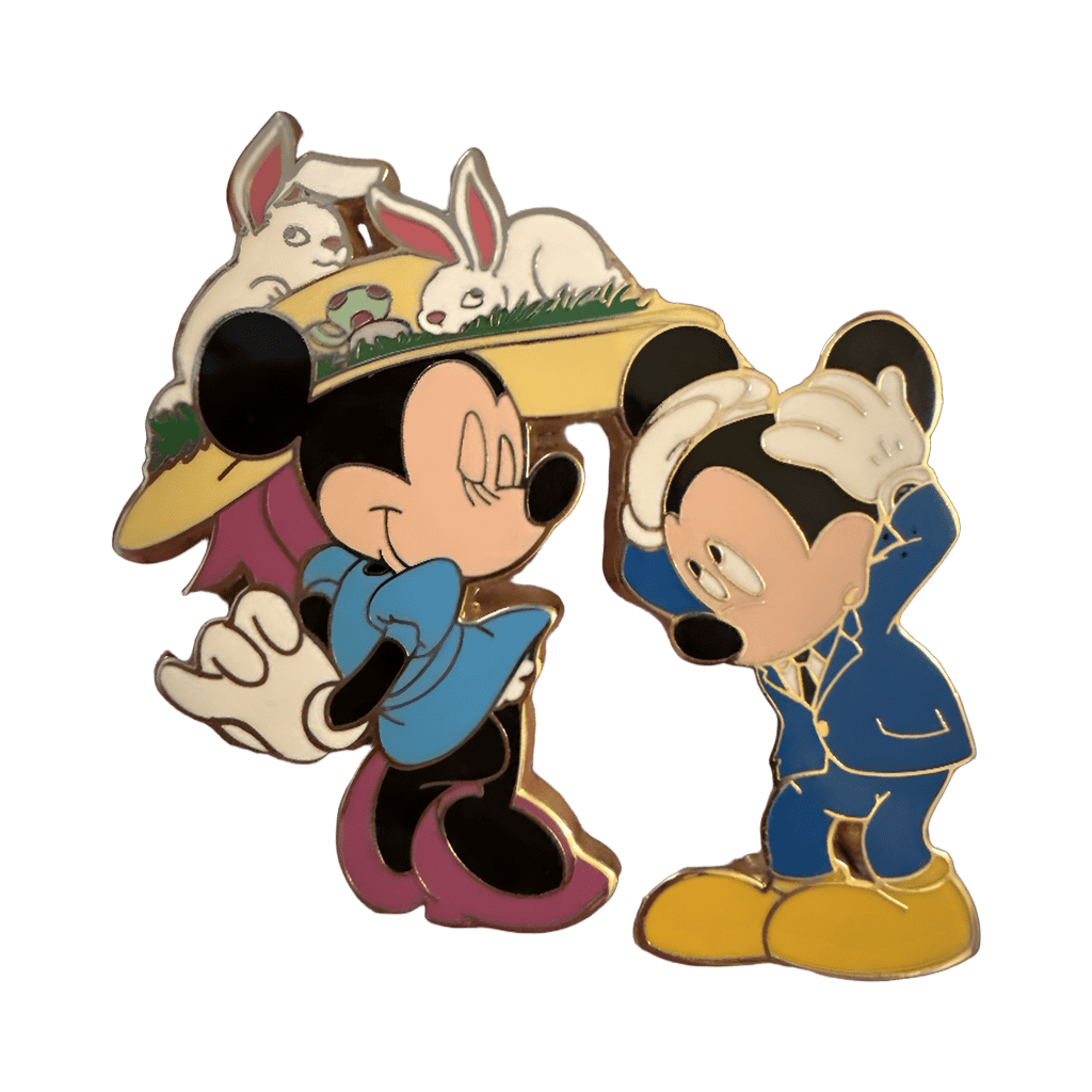 Mickey & Minnie Easter Bunny Hat Disney pin