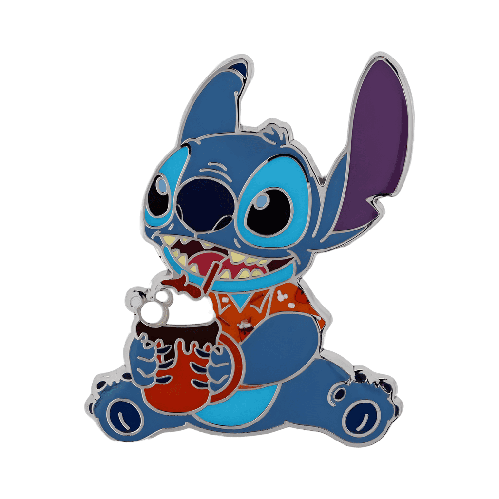 Stitch And Angel With Hot Chocolate Set - December - Stitch With Hot Chocolate Disney pin