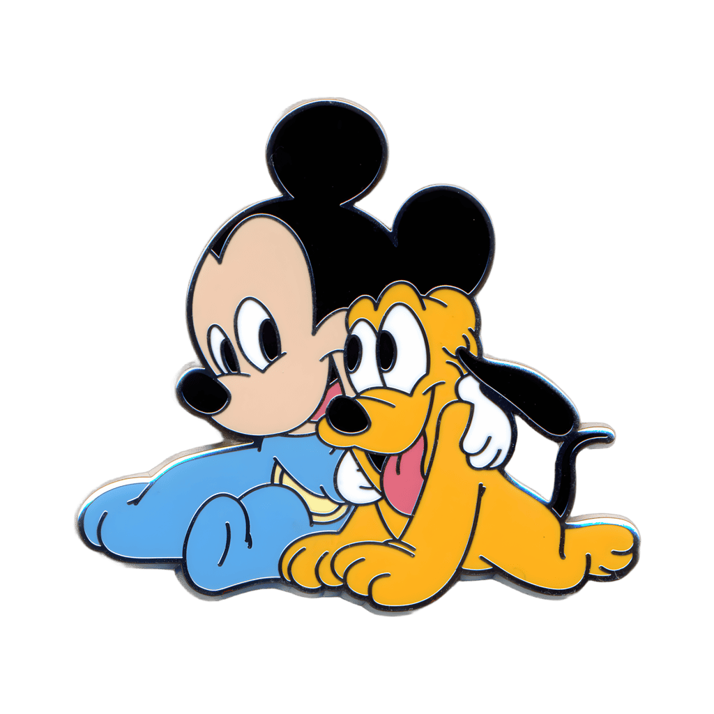 Young Mickey and Pluto Disney pin
