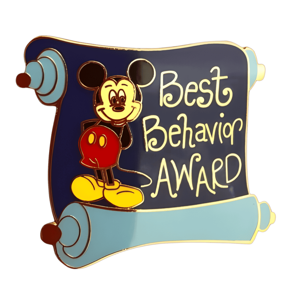 Best Behavior Award Disney pin