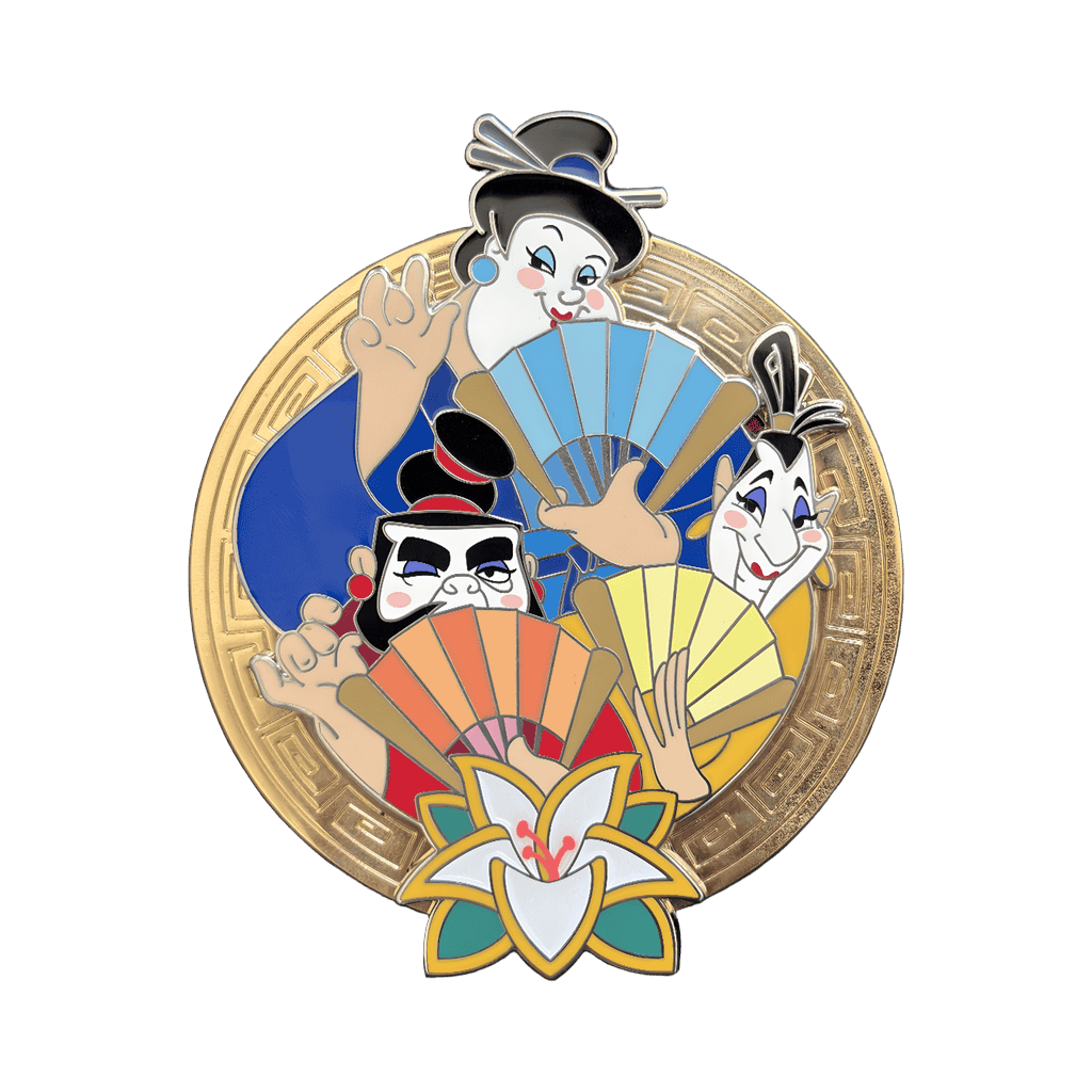 Yao, Ling, & Chien Po in Drag Disney pin