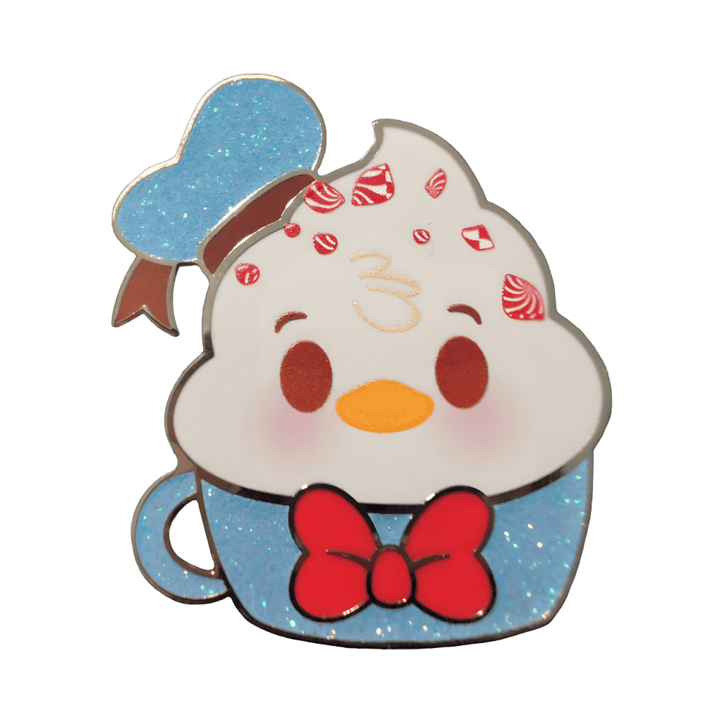 Donald Duck Candy Cane Eggnog Disney pin