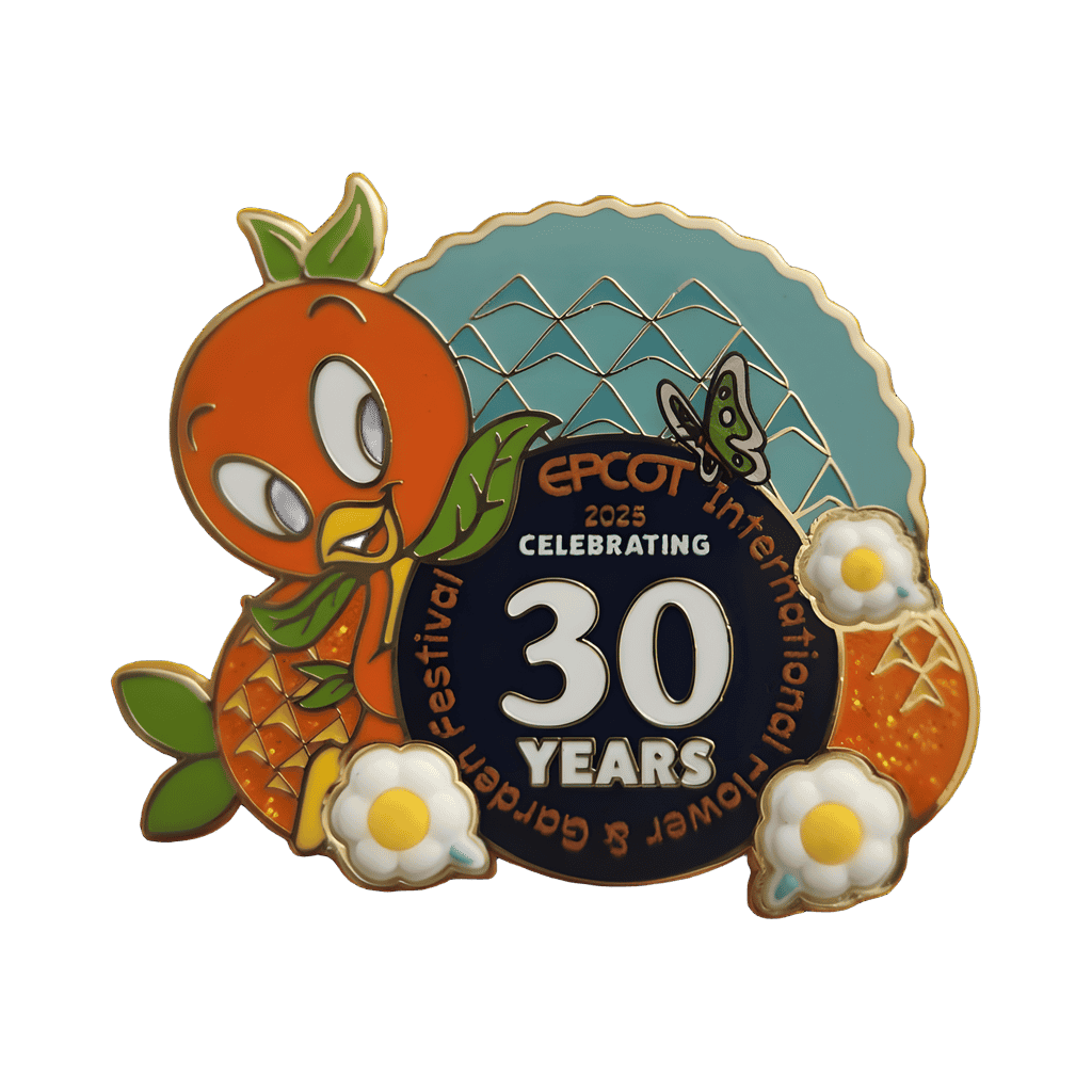 Celebrating 30 Years — Orange Bird and Spaceship Earth Disney pin