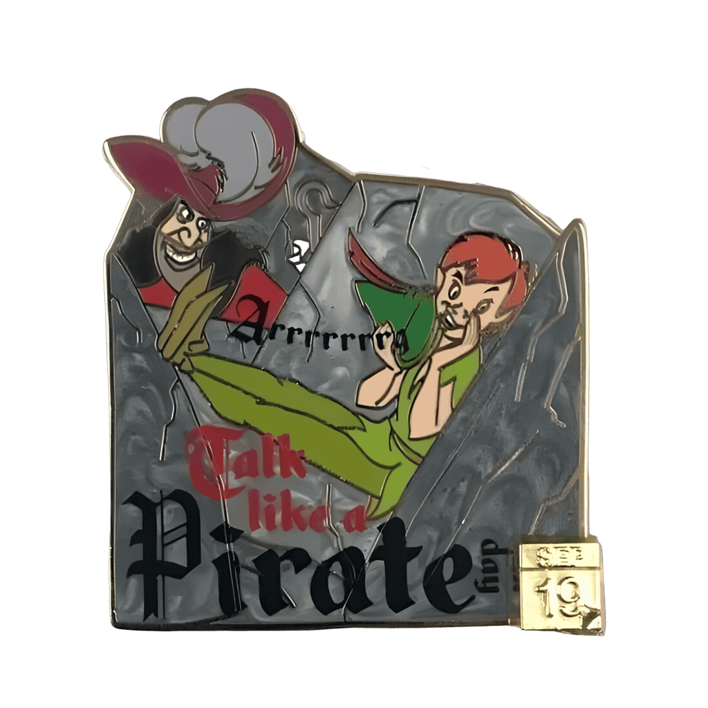 Peter Pan and Captain Hook Pin – Talk Like a Pirate Day 2020 Disney pin