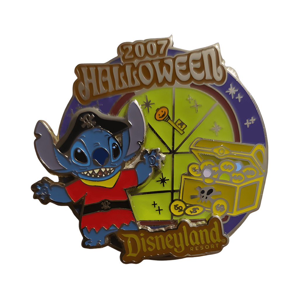 Stitch as a Pirate with Treasure Disney pin