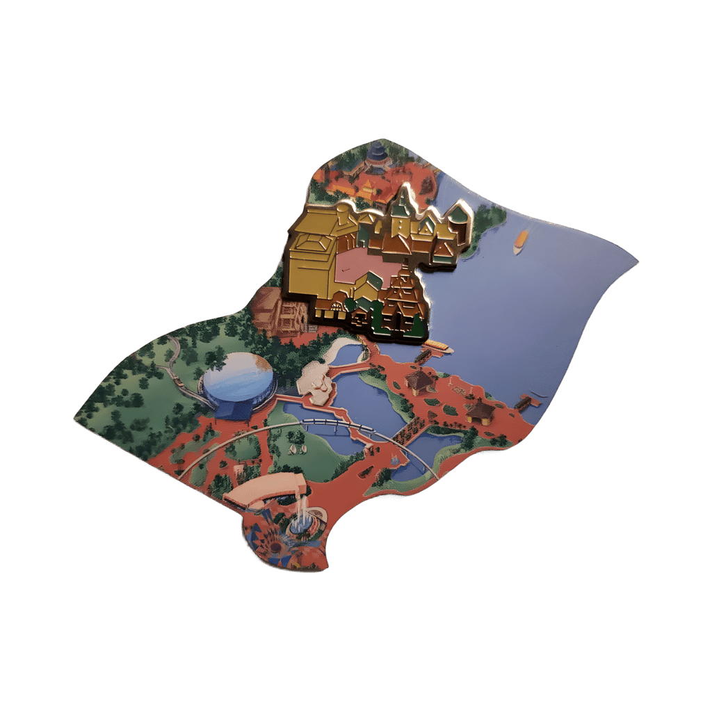 #6 - Epcot Map - Norway Pavilion Disney pin