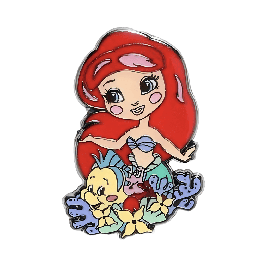 Ariel & Flounder Disney pin