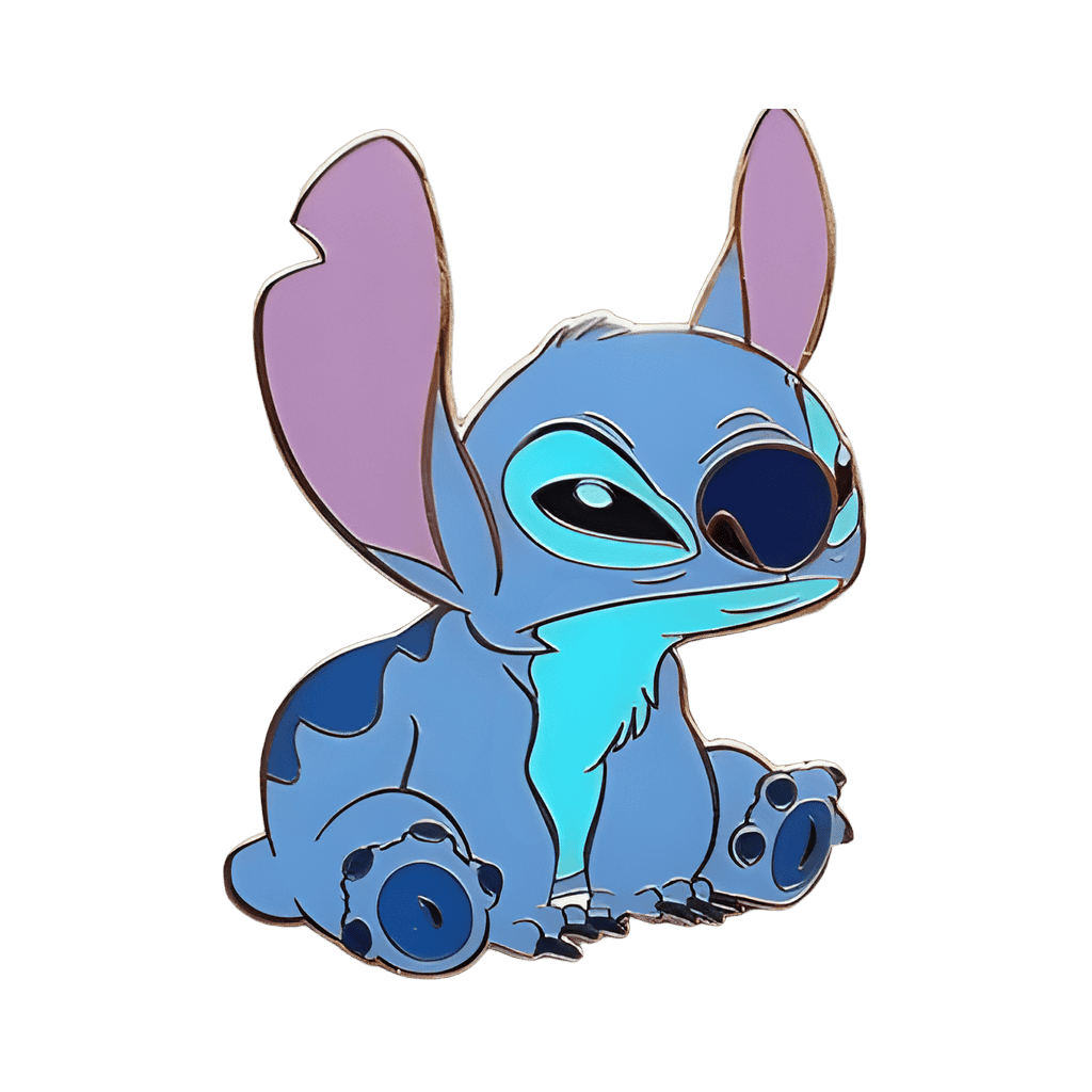 Sitting Disney pin