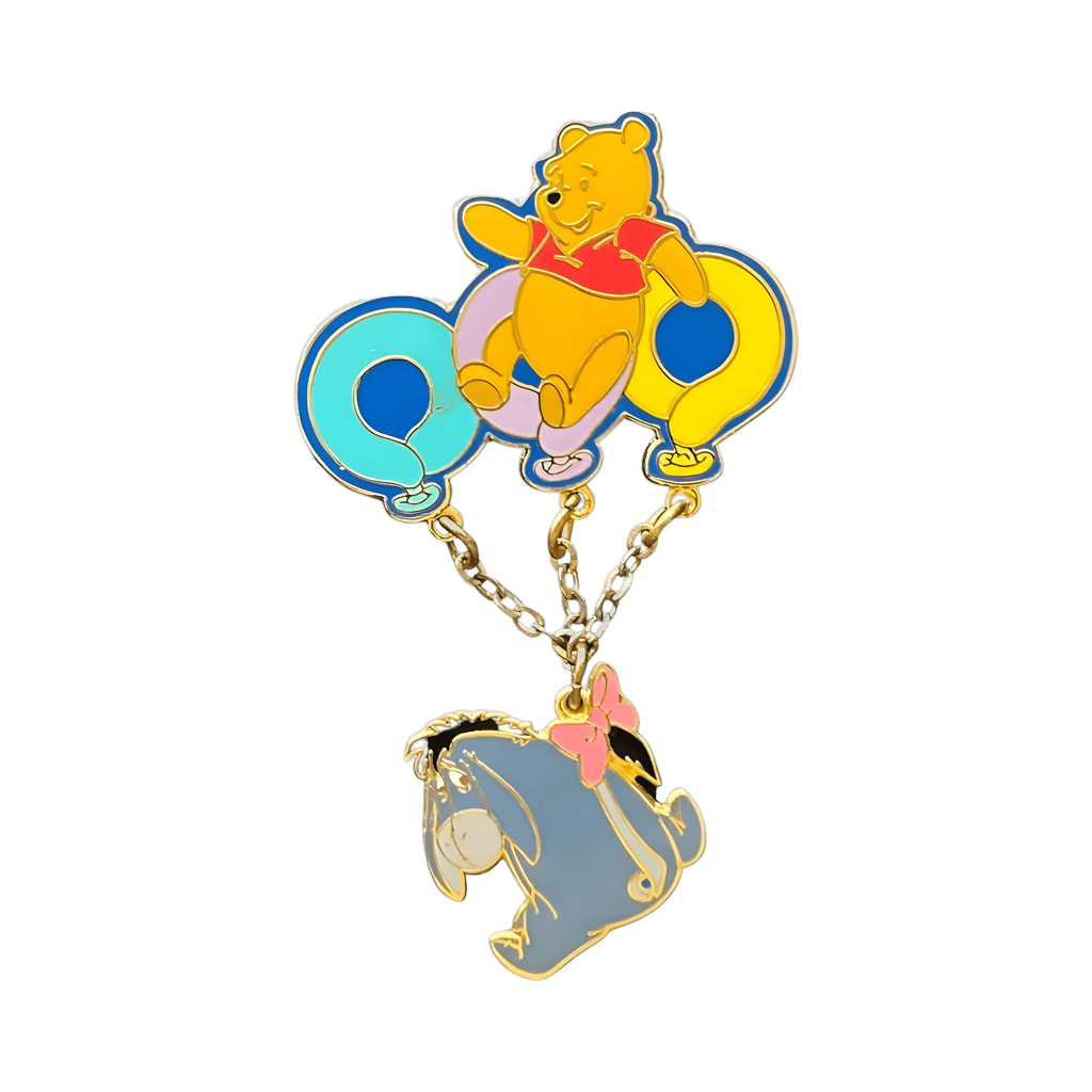 Pooh with Eeyore Dangling on Balloons Disney pin