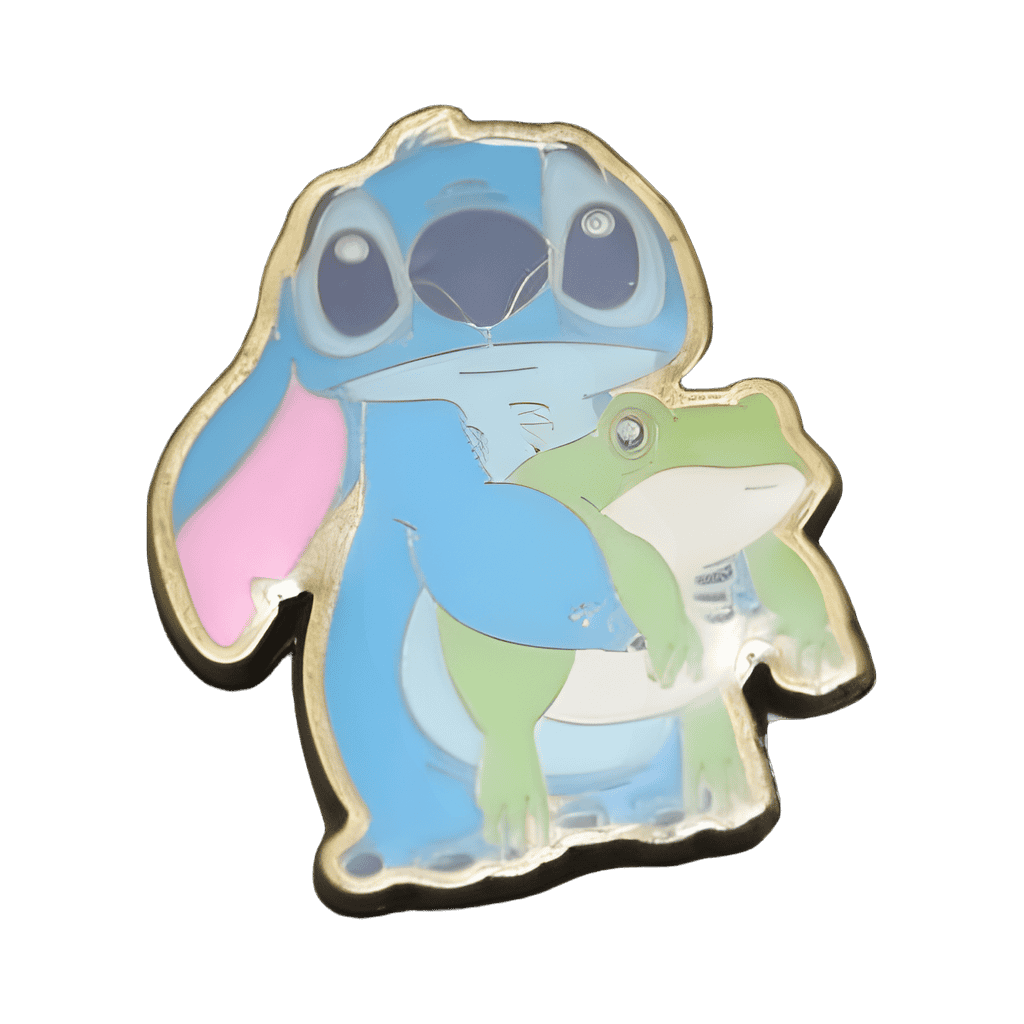 Stitch with Frog Disney pin
