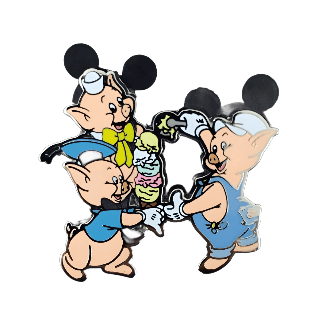 3 Little Pigs Disney pin